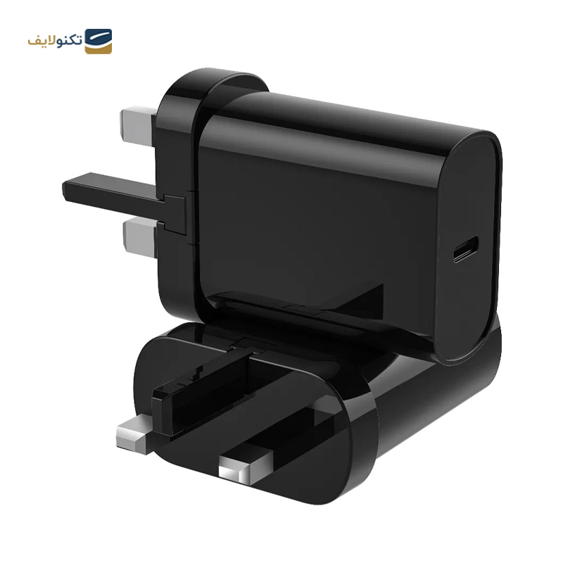 شارژر دیواری ویوو مدل Wi-U001 C-C توان 20 وات به همراه کابل لایتنینگ - WiWU Wi-U001 Wall Charger with 20W PD USB-C to USB-C