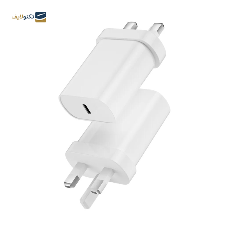 شارژر دیواری ویوو مدل Wi-U001 C-C توان 20 وات به همراه کابل لایتنینگ - WiWU Wi-U001 Wall Charger with 20W PD USB-C to USB-C
