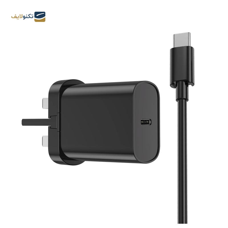 شارژر دیواری ویوو مدل Wi-U001 C-C توان 20 وات به همراه کابل لایتنینگ - WiWU Wi-U001 Wall Charger with 20W PD USB-C to USB-C