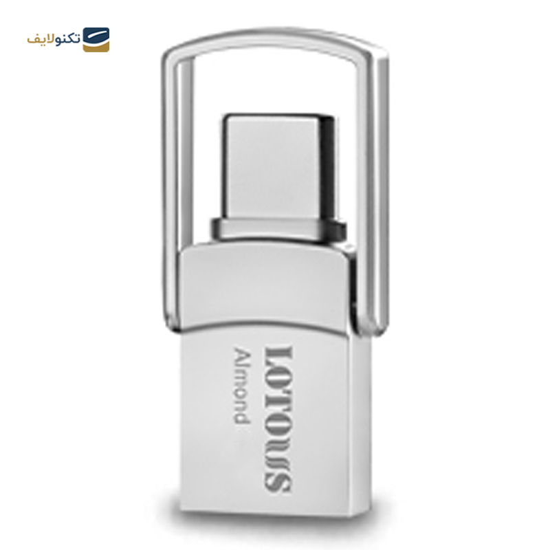 فلش مموری OTG لوتوس مدل Almond ظرفیت 64 گیگابایت - Lotous Almond Type-C OTG Flash Memory - 64GB copy