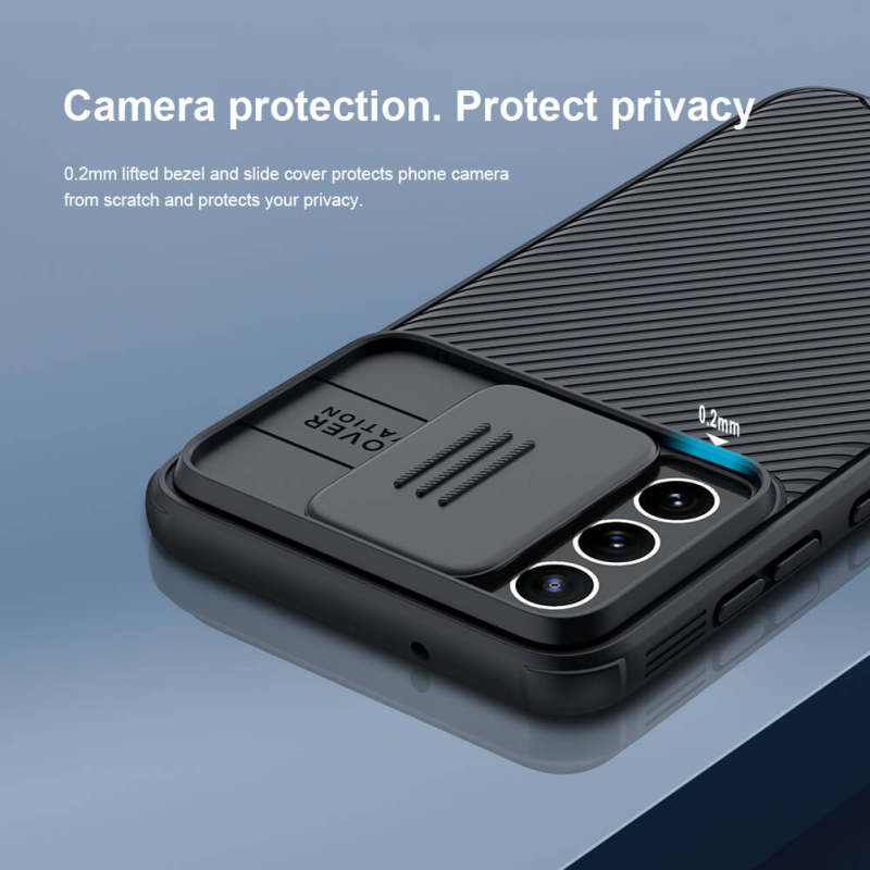 کاور گوشی سامسونگ Galaxy S21 FE نیلکین مدل CamShield Pro - Nillkin CamShield Pro cover for Samsung Galaxy S21 FE