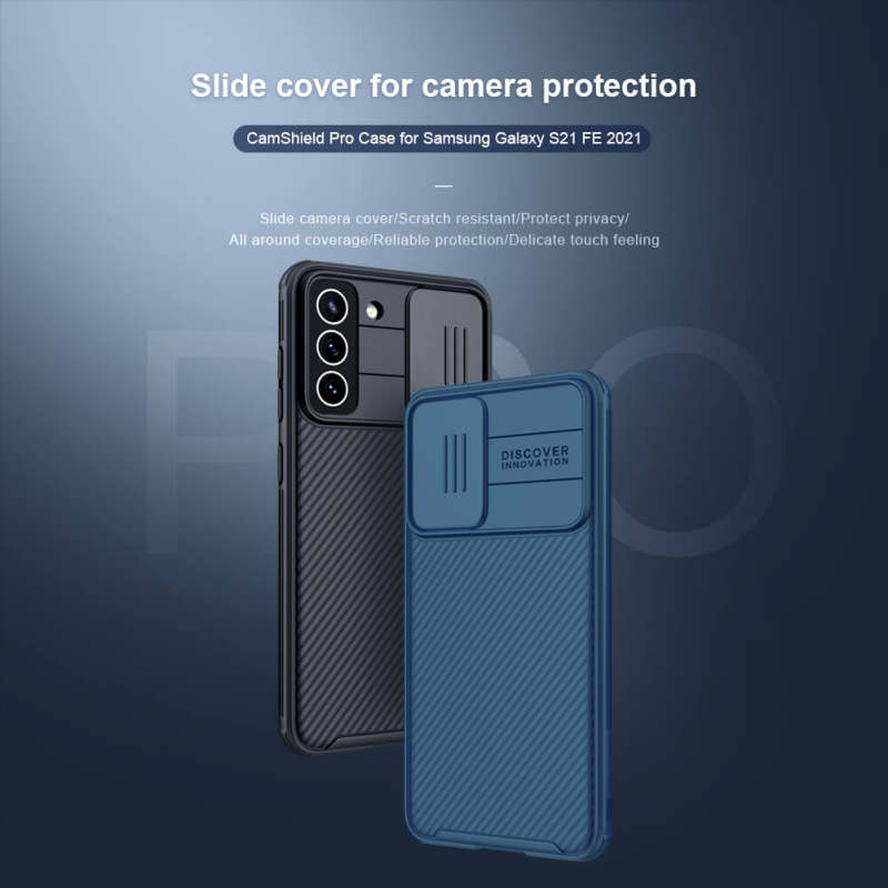 کاور گوشی سامسونگ Galaxy S21 FE نیلکین مدل CamShield Pro - Nillkin CamShield Pro cover for Samsung Galaxy S21 FE