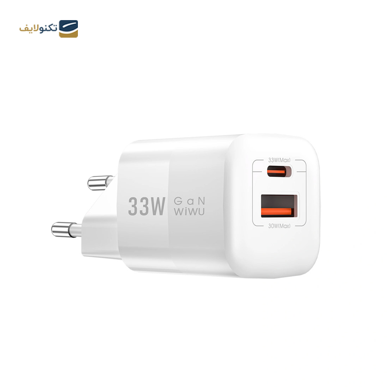 شارژر دیواری ویوو مدل Wi-U008 توان 33 وات - WiWU Wi-U008 Super Fast Charging 33W PD+QC Wall charger Fast Quick Charger