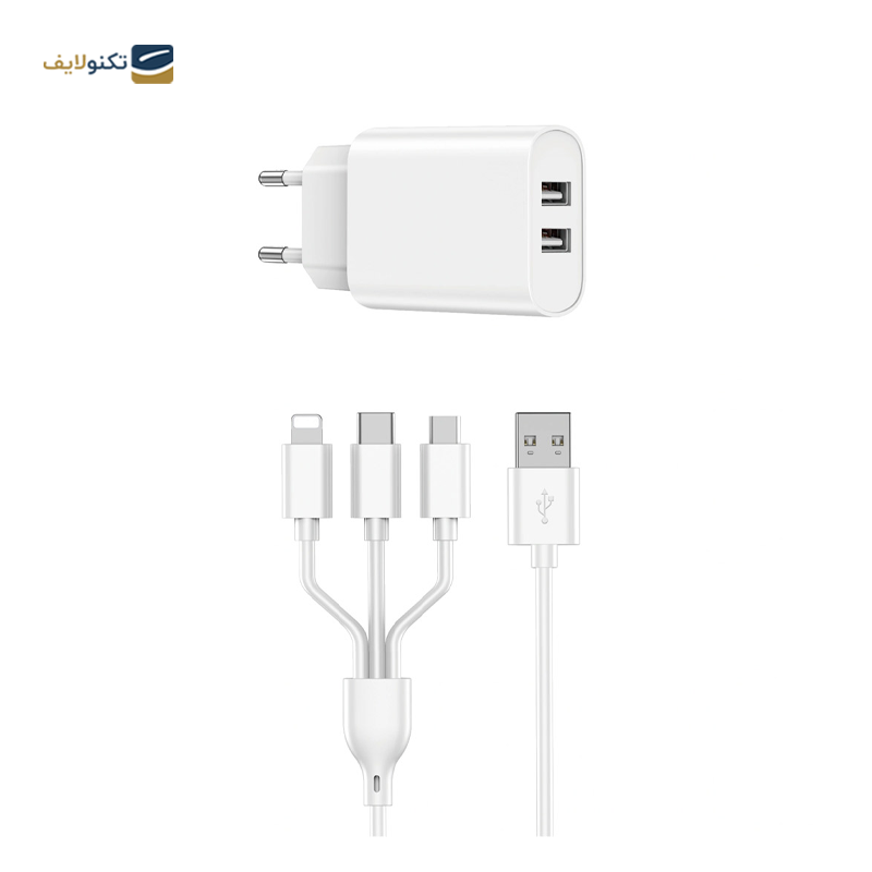 شارژر دیواری ویوو مدل Wi-U003 توان 20 وات به همراه کابل - WiWU Wi-U003 Wall Charger with 20W