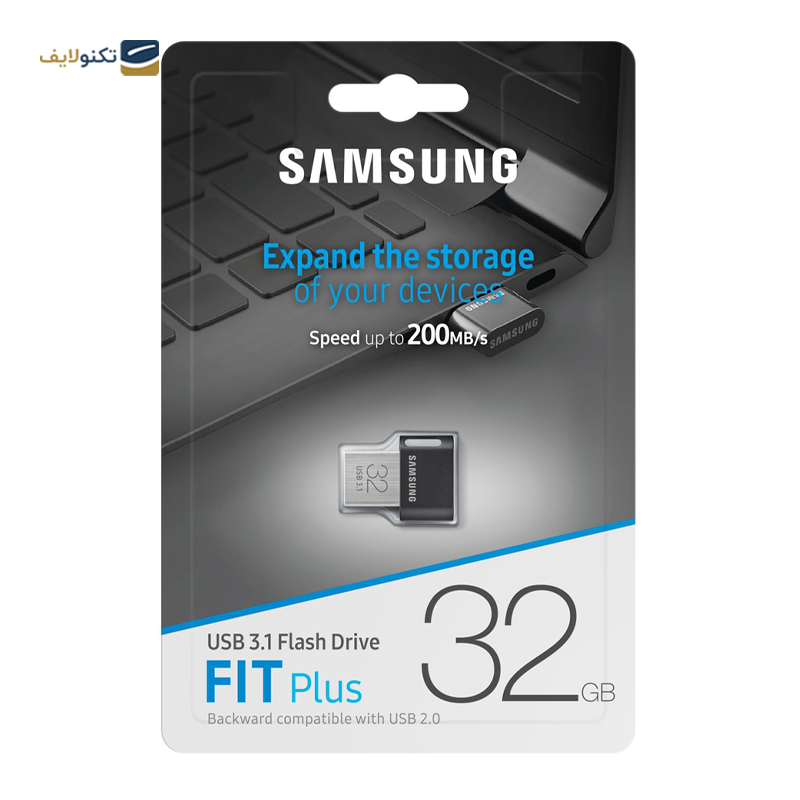 فلش مموری سامسونگ مدل FIT Plus USB 3.1 ظرفیت 32 گیگابایت - Samsung Fit Flash Memory - 32GB