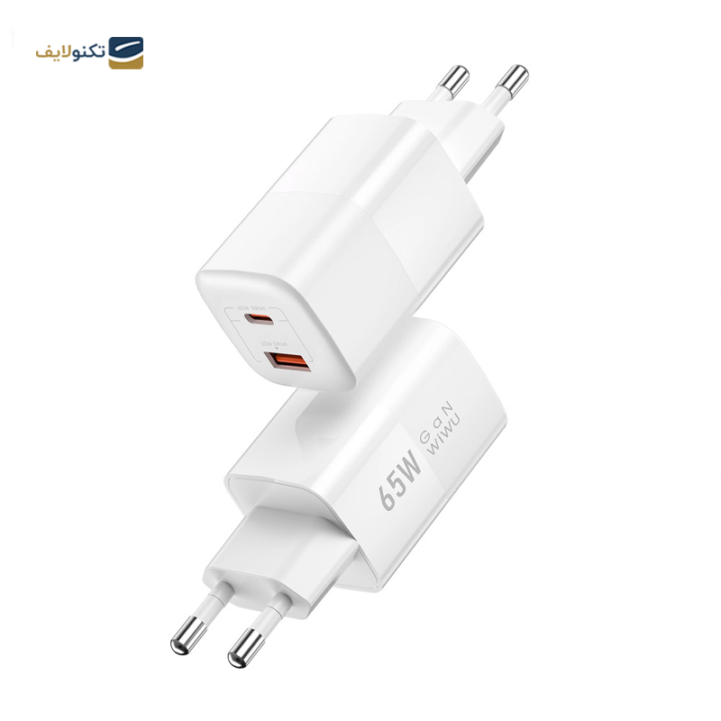 شارژر دیواری ویوو مدل Wi-U012 توان 65 وات - WiWU 2023 Wi-U012 New arrive 65W USB Type C Super GaN Wall Charger Fast Charger