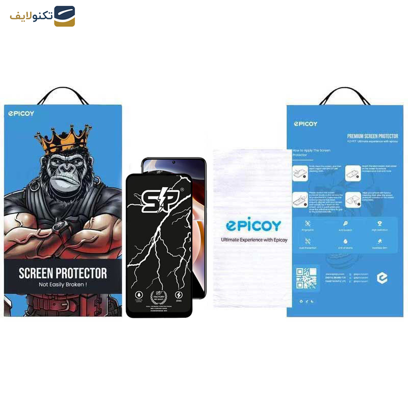گلس گوشی شیائومی Redmi Note 11 Pro Plus 5G-Note 11 Pro Plus 5G -Note 11 Pro 5G -Note 11 Pro 5G-4G -Note 11E Pro اپیکوی مدل SP Factory - Epicoy SP Factory Screen Protector For Xiaomi Redmi Note 11 Pro Plus 5G (China)-Note 11 Pro Plus 5G (India)-Note 11 Pro 5G (China)-Note 11 Pro 5G-4G -Note 11E Pro