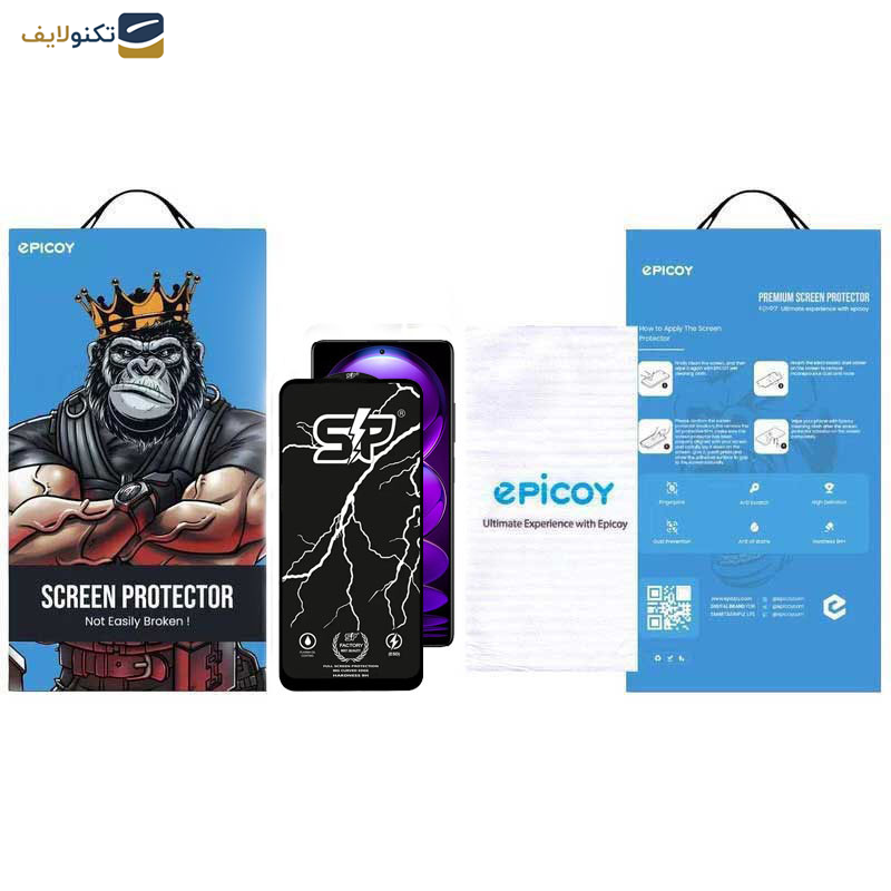 گلس گوشی شیائومی Xiaomi Redmi Note 12 Explorer-Note 12 Discovery-Note 12 Pro Speed-Note 12R Pro-Note 12 Turbo اپیکوی مدل SP Factoryس - Epicoy SP Factory Screen Protector For Xiaomi Redmi Note 12 Explorer-Note 12 Discovery-Note 12 Pro Speed-Note 12R Pro-Note 12 Turbo