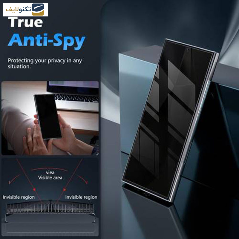 گلس حریم شخصی گوشی سامسونگ Galaxy S24 Ultra بوف مدل Privacy-G - Buff Privacy-G Glass Screen Protector For Samsung Galaxy S24 Ultra