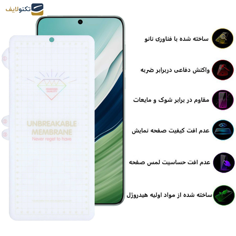 گلس گوشی هوآوی Mate 60 - Mate 50E - Mate 50 بوف مدل Hydrogel - Buff Hydrogel Glass Screen Protector For Huawei Mate 60 - Mate 50E - Mate 50