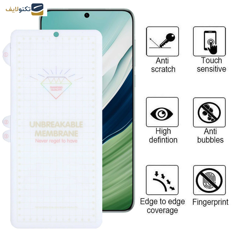 گلس گوشی هوآوی Mate 60 - Mate 50E - Mate 50 بوف مدل Hydrogel - Buff Hydrogel Glass Screen Protector For Huawei Mate 60 - Mate 50E - Mate 50
