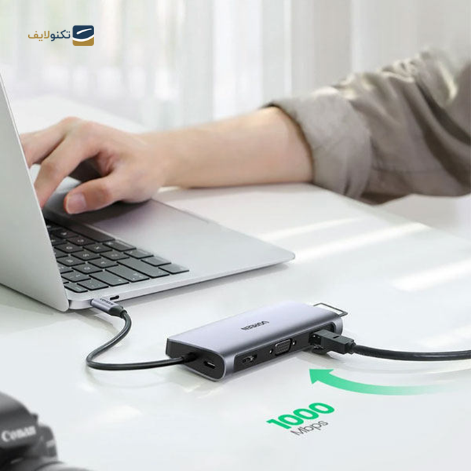 هاب USB-C یوگرین 10 پورت مدل 80133 - UGREEN CM179-80133 10 Port USB-C Hub