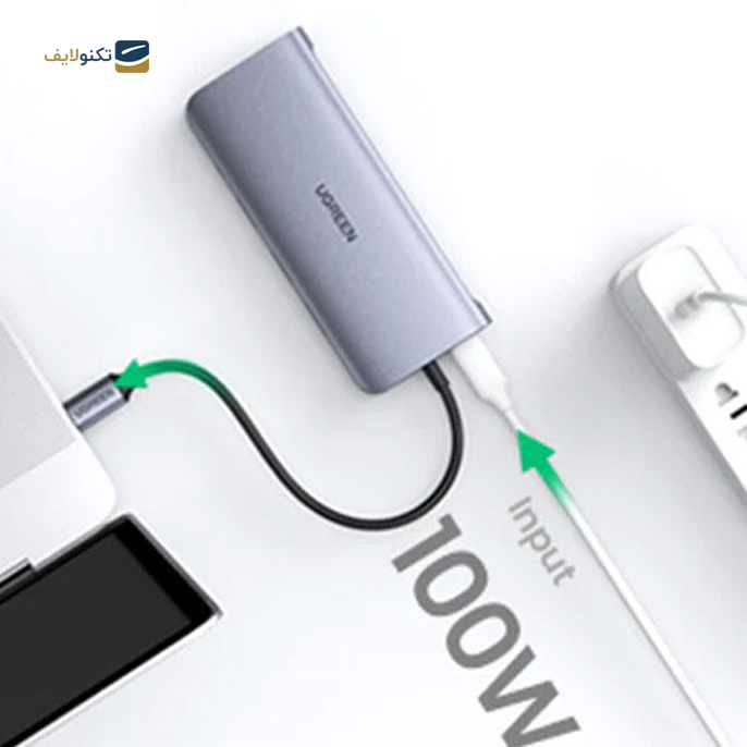 هاب USB-C یوگرین 10 پورت مدل 80133 - UGREEN CM179-80133 10 Port USB-C Hub