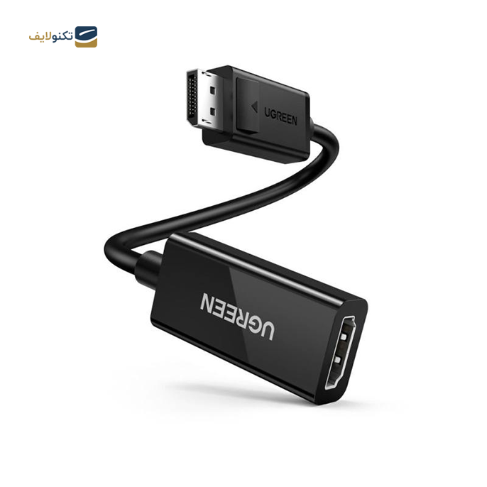 کابل Display Port به HDMI یوگرین MM137 مدل 70694 طول 25 سانتی متر - UGREEN MM137-70694 DisplayPort to HDMI Female adapter cable