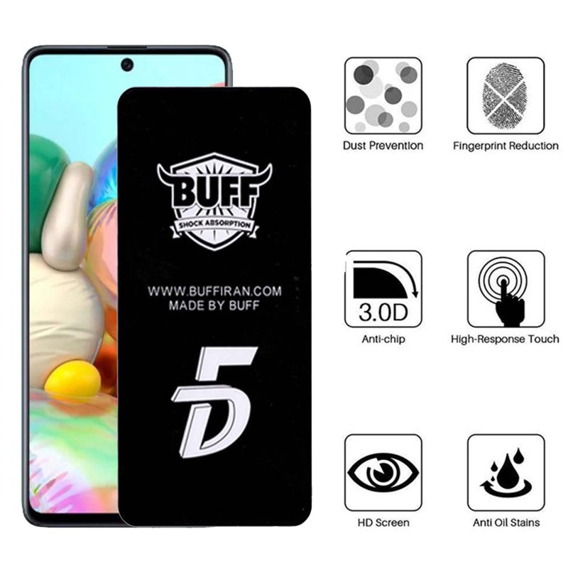 گلس گوشی سامسونگ Galaxy A71 بوف 5D مدل F33 - Buff F33 Samsung Galaxy A71 5D Screen Protector