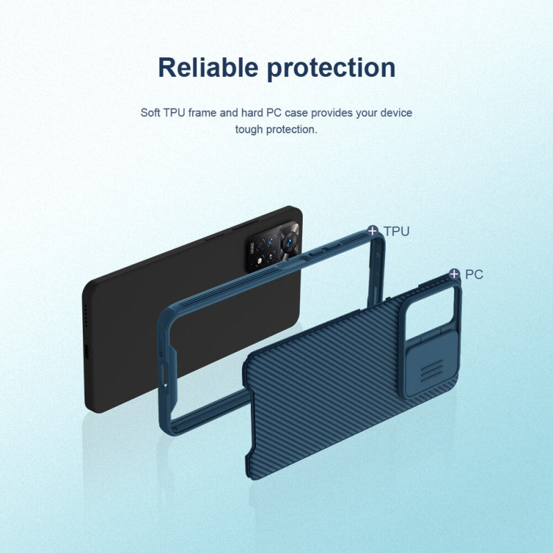 کاور گوشی شیائومی Redmi Note 11 Pro 4G Global/ Note 11 Pro 5G Global/ Note 11E Pro 5G نیلکین مدل CamShield Pro - Nillkin CamShield Pro Redmi Note 11 Pro 4G Global / Note 11 Pro 5G Global / Note 11E Pro 5G