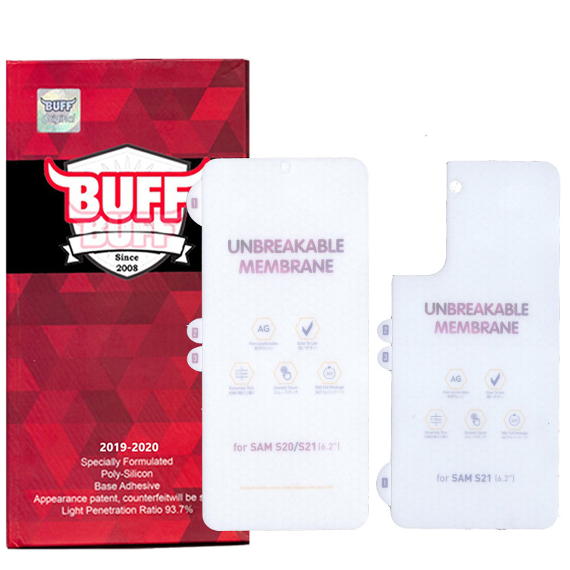 محافظ صفحه نمایش و پشت گوشی سامسونگ Galaxy S21 بوف مات مدل Hgm15 - Buff Hgm15 Galaxy S21 Matte Screen Protector