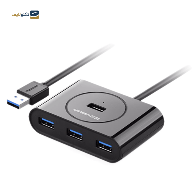 هاب USB یوگرین 4 پورت CR113 مدل 20282 کابل 0.5 متر - UGREEN CR113-20282 4 Port USB Hub 0.5m