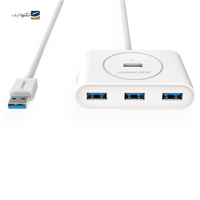 هاب USB یوگرین 4 پورت CR113 مدل 20282 کابل 0.5 متر - UGREEN CR113-20282 4 Port USB Hub 0.5m