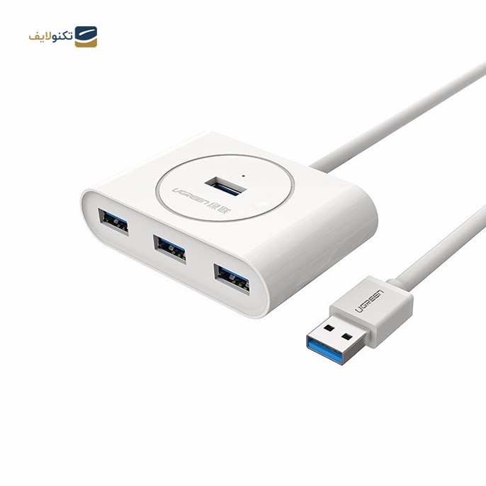 هاب USB یوگرین 4 پورت CR113 مدل 20282 کابل 0.5 متر - UGREEN CR113-20282 4 Port USB Hub 0.5m