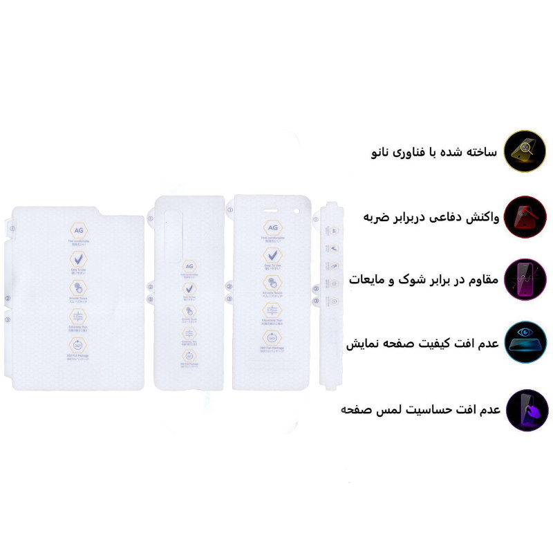 گلس گوشی سامسونگ Galaxy Z fold بوف مات مدل HgM15 - Buff HgM15 Galaxy Zfold1 matte Screen Protector