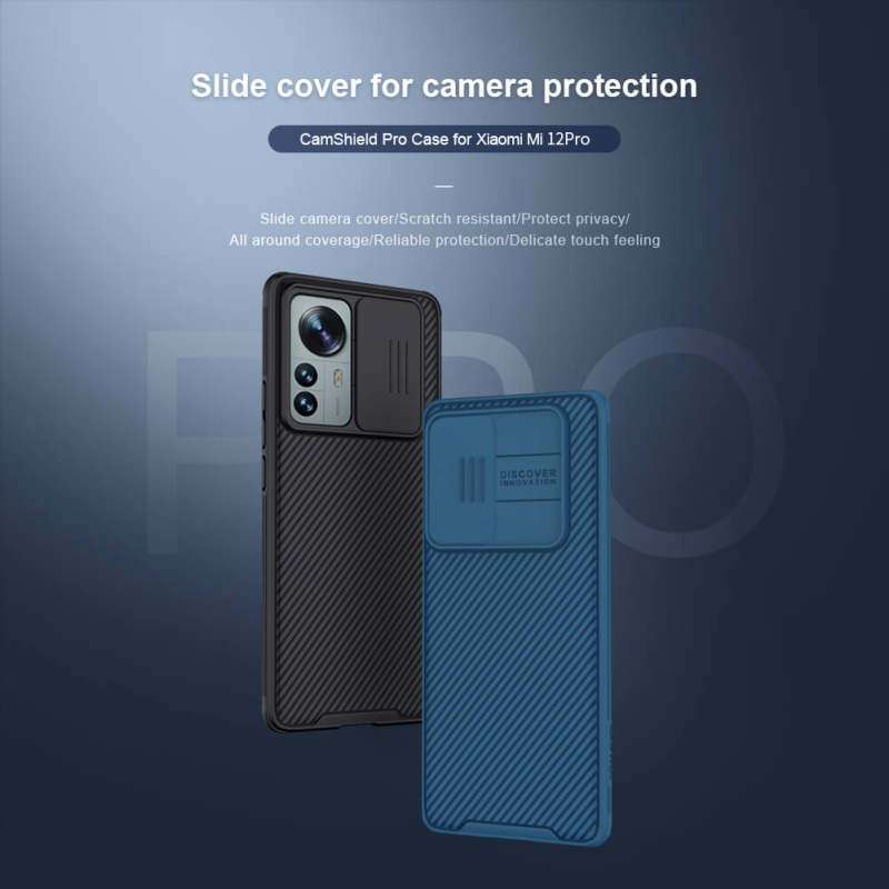 کاور گوشی شیائومی 12 پرو/ 12S Pro نیلکین مدل CamShield Pro  - Nillkin CamShield Pro cover for Xiaomi 12S Pro / 12 Pro