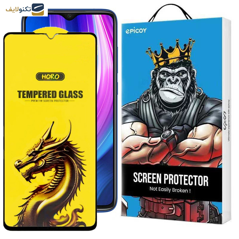 گلس گوشی شیائومی Redmi Note 8 Pro - Note 9 4G- Redmi 9 Prime 4G- 9- 9 Power 4G- 10A اپیکوی مدل Golden Dragon - Epicoy Golden Dragon Screen Protector For Xiaomi Redmi Note 8 Pro - Note 9 4G- Redmi 9 Prime 4G- 9- 9 Power 4G- 10A