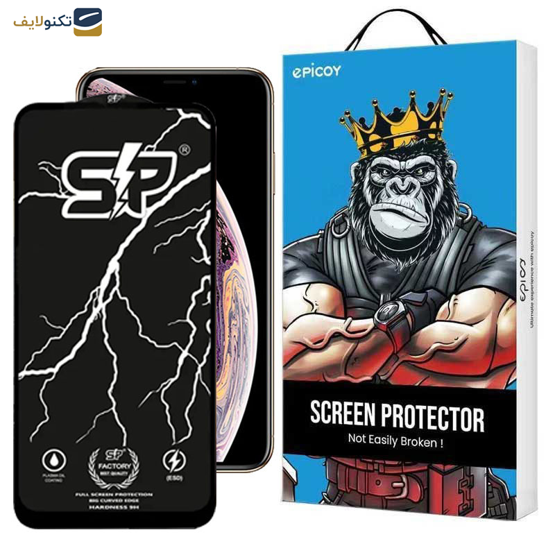 محافظ صفحه نمایش گوشی اپل iPhone 11 Pro-Xs-X اپیکوی مدل SP Factory - Epicoy SP Factory Glass Screen For Apple iPhone 11 Pro-Xs-X