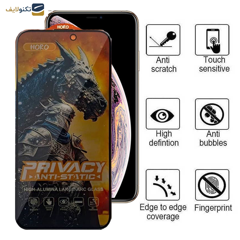 گلس حریم شخصی گوشی اپل iPhone 11 Pro- X- XS اپیکوی مدل Knight Privacy - Epicoy Knight Privacy Glass Screen Protector For Apple iPhone 11 Pro-Xs-X