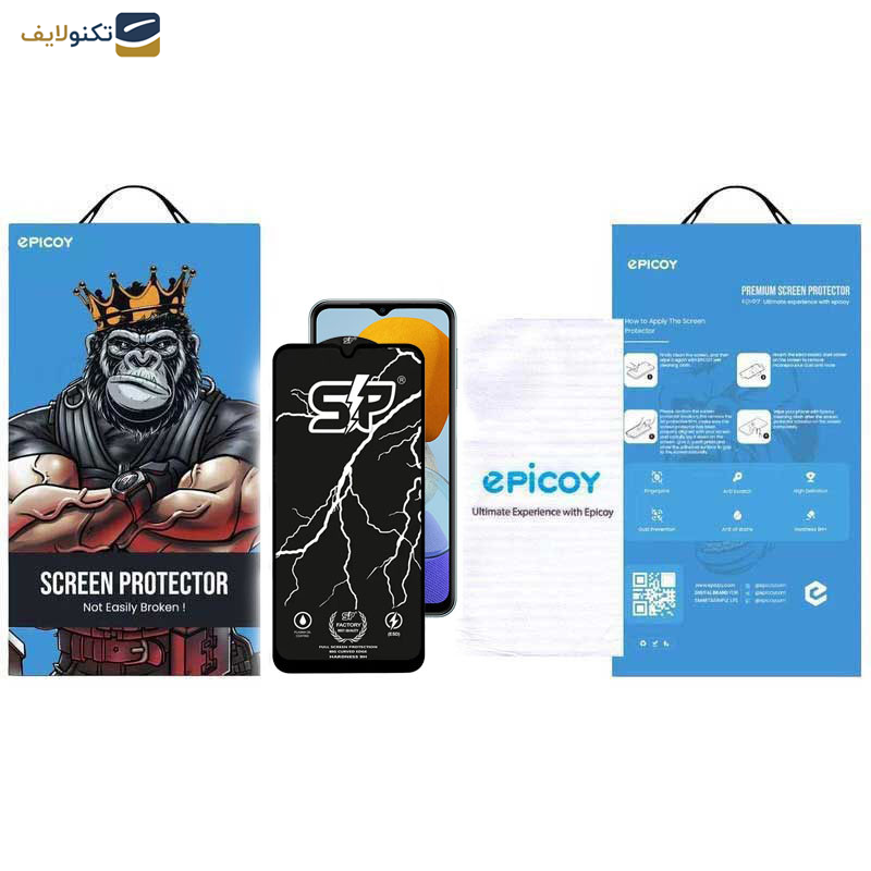 گلس گوشی سامسونگ Galaxy M23 4G-M14 5G-M13 5G-M13 4G -A12 4G اپیکوی مدل SP Factory  - Epicoy SP Factory Screen Protector For Samsung Galaxy M23 4G-M14 5G-M13 5G-M13 4G (India)-A12 4G (India)