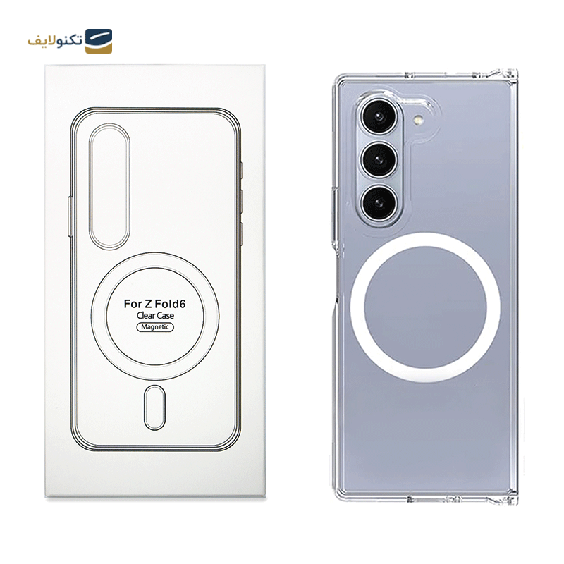 کاور گوشی سامسونگ Galaxy Z Fold 6 مدل Clear Case Magnetic - Clear Case Magnetic Cover For Samsung Galaxy Z Fold 6