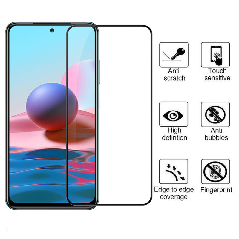 گلس گوشی شیائومی Redmi Note 10 4G / Redmi Note 10s بوف 5D مدل F33 - Buff F33 Redmi Note 10 4G / Redmi Note 10s 5D Screen Protector