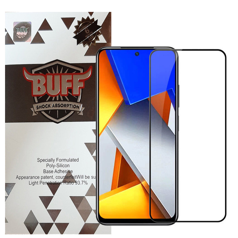 گلس گوشی شیائومی پوکو M4 Pro بوف 5D مدل F33-G - buff F33-G Poco M4 Pro 5D Screen Protector