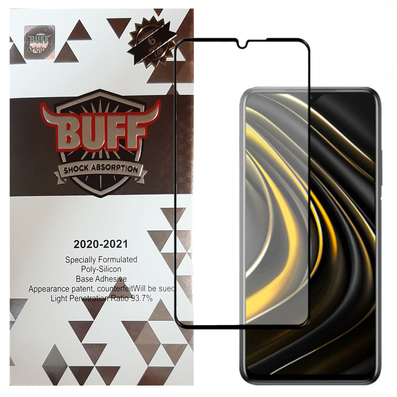 گلس گوشی شیائومی پوکو M3 بوف 5D مدل F33 - Buff F33 Mi POCO M3 Screen Protector