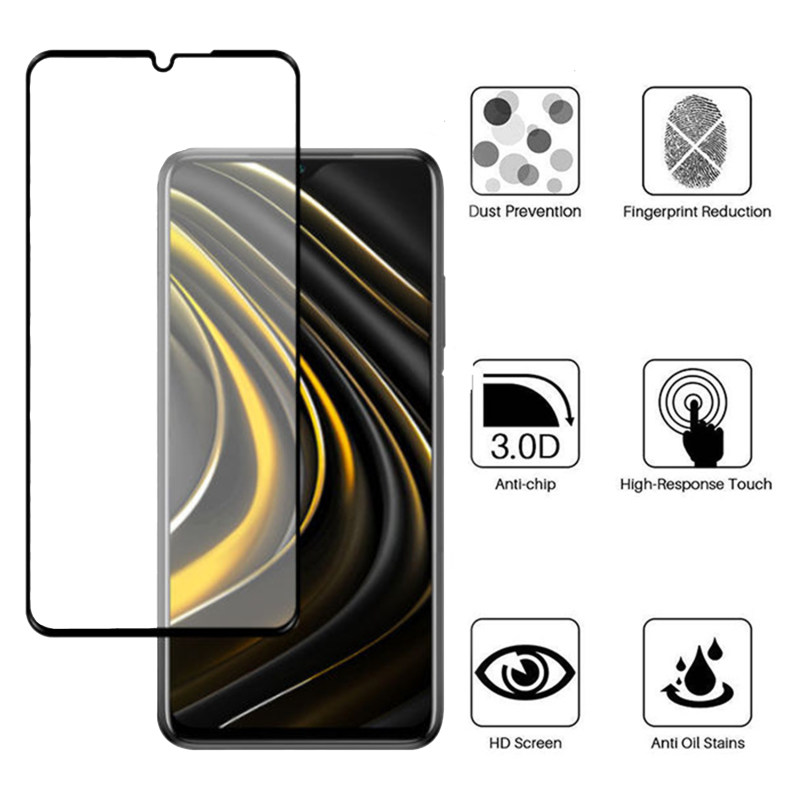 گلس گوشی شیائومی پوکو M3 بوف 5D مدل F33 - Buff F33 Mi POCO M3 Screen Protector