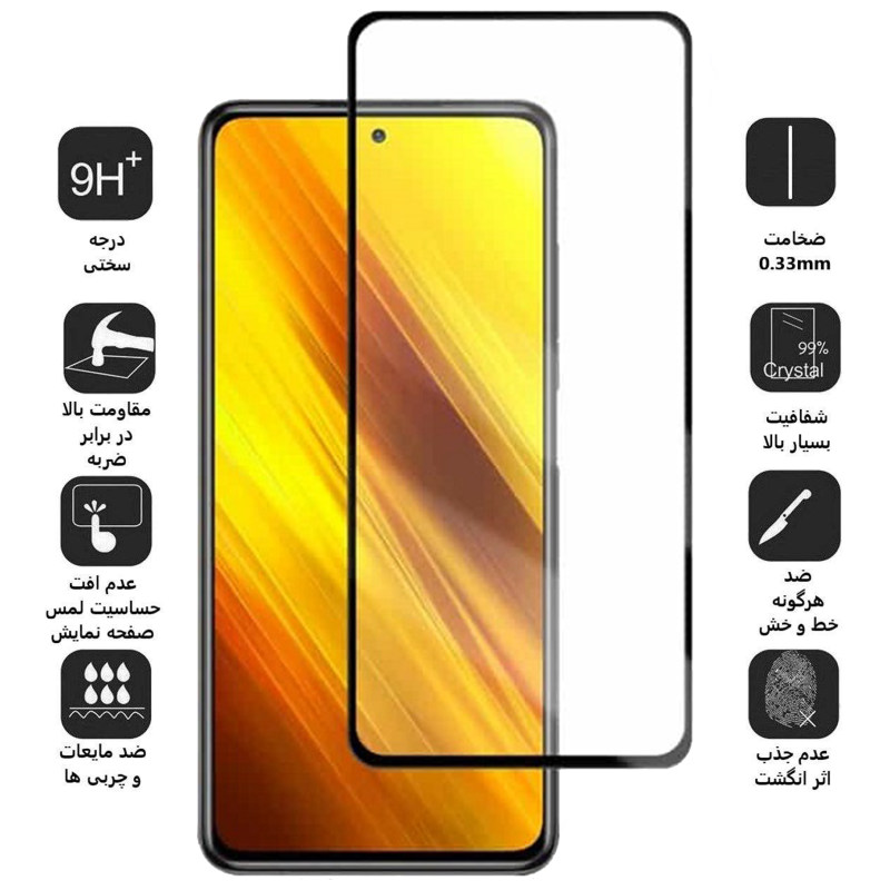 محافظ صفحه نمایش پوکو X3/ X3 NFC/ X3 Pro بوف سرامیکی مدل CF9 - Buff CF9 Poco X3/Poco X3 NFC/Poco X3 Pro Ceramic Screen Protector