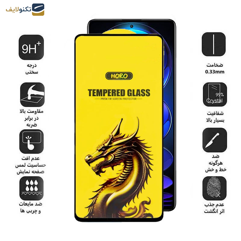 گلس گوشی شیائومی Redmi Note 12 Pro Plus- Note 12 Pro 4G-5G - Note 12 5G-4G - Note 12 (China) اپیکوی مدل Golden Dragon - Epicoy Golden Dragon Screen Protector For Xiaomi Redmi Note 12 Pro Plus- Note 12 Pro 4G-5G - Note 12 5G-4G - Note 12 China