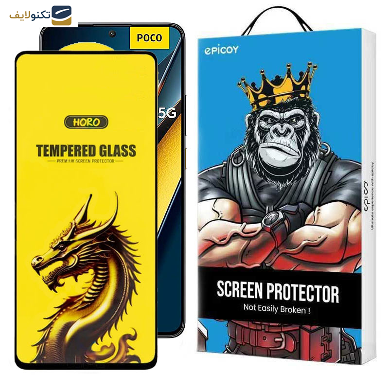 گلس گوشی شیائومی X6 Pro 5G- X6 5G- M6 Pro 4G اپیکوی مدل Golden Dragon - Epicoy Golden Dragon Screen Protector For Poco X6 Pro 5G- X6 5G- M6 Pro 4G