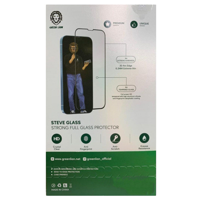 گلس گوشی اپل iPhone 13 / 13 Pro گرین لاین مدل Steve - Green Lion Steve iPhone 13 / 13 Pro Screen Protector