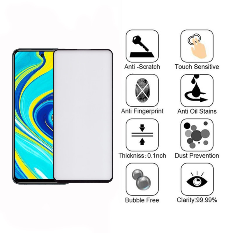 گلس گوشی شیائومی Redmi Note 9 Pro Max بوف 5D مدل F33 - Buff F33 Redmi NOTE 9 PRO MAX Screen Protector
