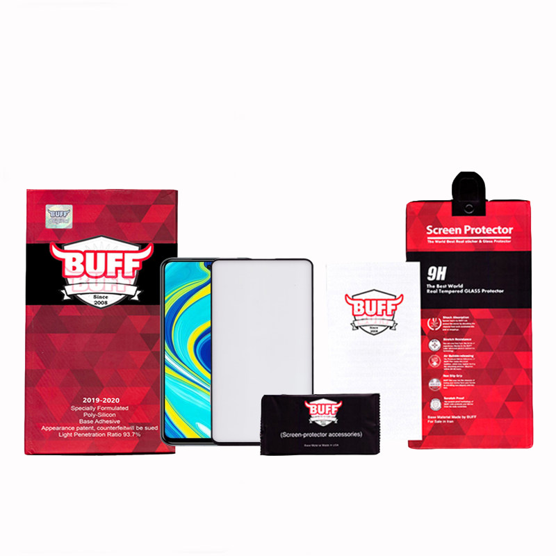 گلس گوشی شیائومی Redmi Note 9 Pro Max بوف 5D مدل F33 - Buff F33 Redmi NOTE 9 PRO MAX Screen Protector