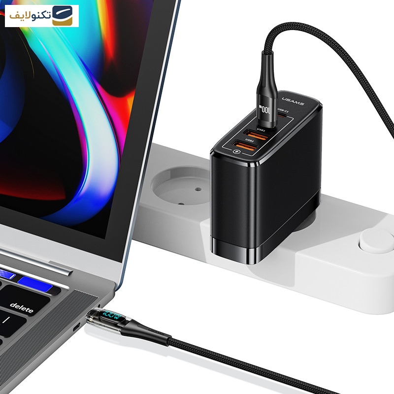 کابل دو سر تایپ سی یوسمز مدل Sj590 طول 1.2 متر - 