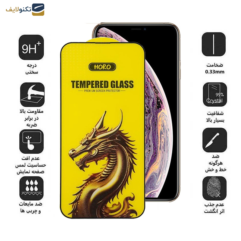گوشی اپل iPhone 11 Pro- XS - X اپیکوی مدل Golden Dragon  - Epicoy Golden Dragon Glass Screen Protector For Apple iPhone 11 Pro- XS- X
