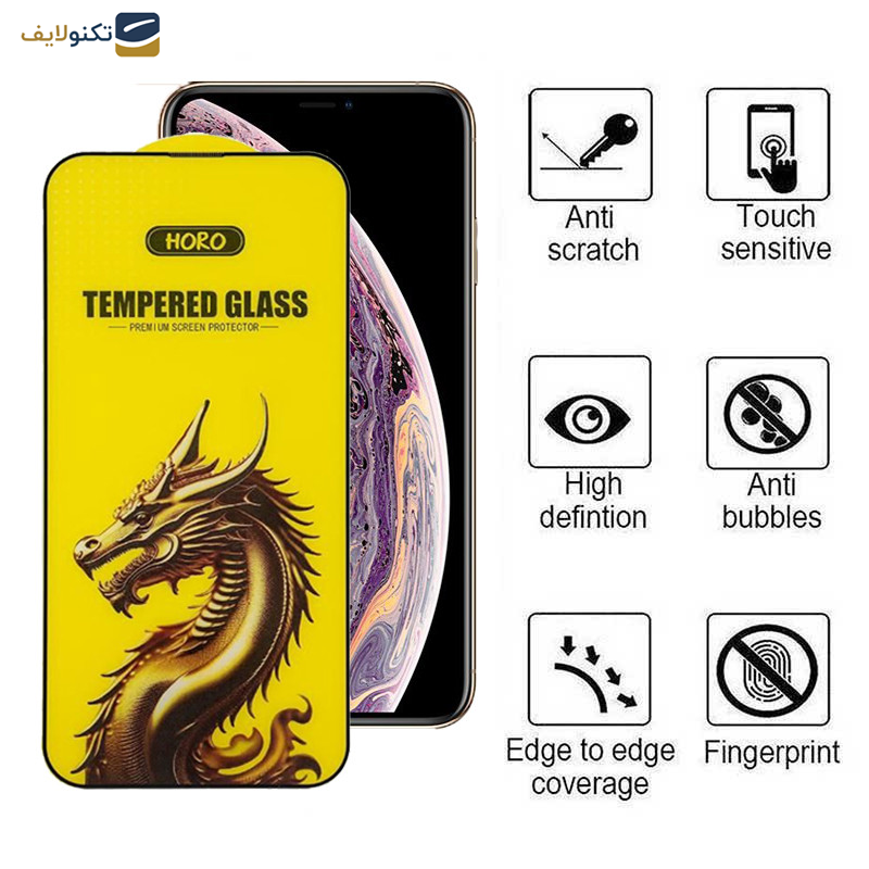 گوشی اپل iPhone 11 Pro- XS - X اپیکوی مدل Golden Dragon  - Epicoy Golden Dragon Glass Screen Protector For Apple iPhone 11 Pro- XS- X