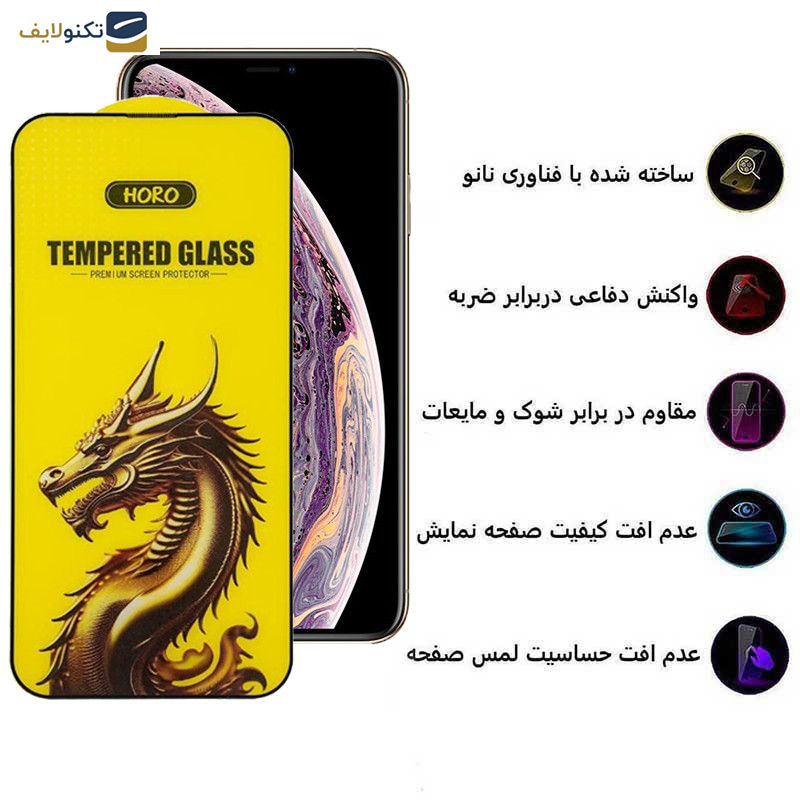 گوشی اپل iPhone 11 Pro- XS - X اپیکوی مدل Golden Dragon  - Epicoy Golden Dragon Glass Screen Protector For Apple iPhone 11 Pro- XS- X
