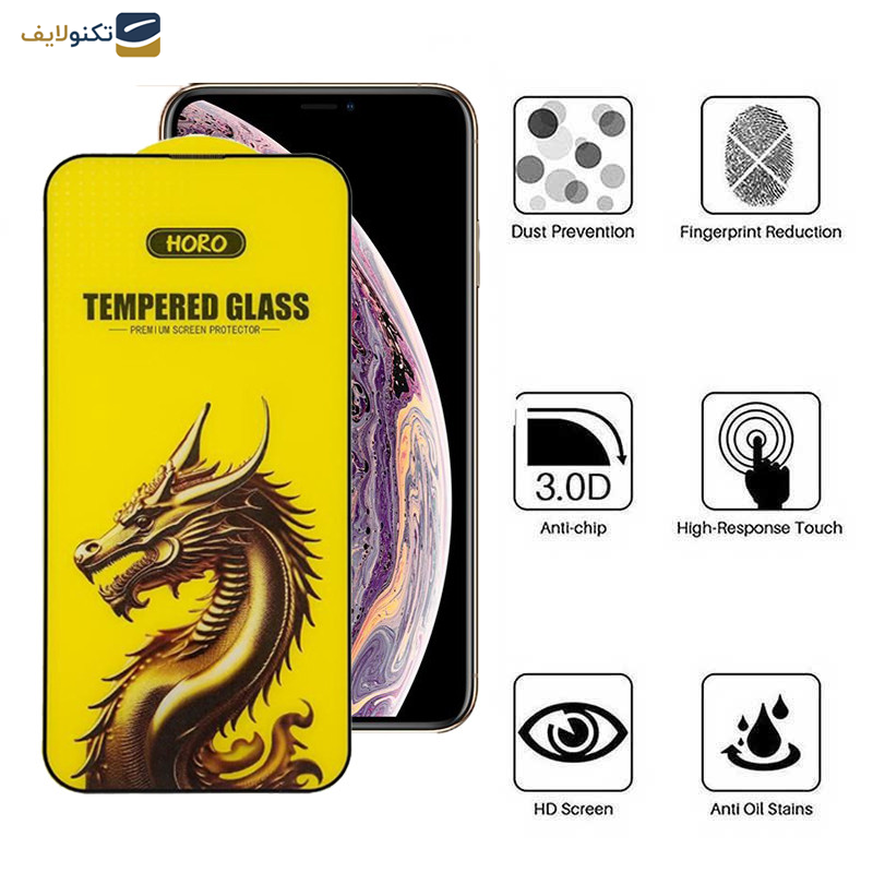 گوشی اپل iPhone 11 Pro- XS - X اپیکوی مدل Golden Dragon  - Epicoy Golden Dragon Glass Screen Protector For Apple iPhone 11 Pro- XS- X