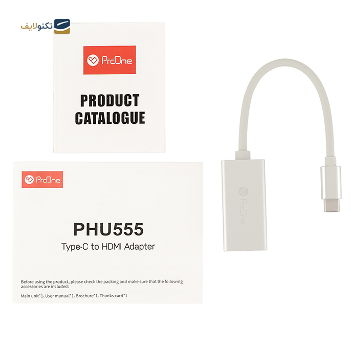  تبدیل تایپ سی به HDMI پرووان مدل PHU555 - PHU555