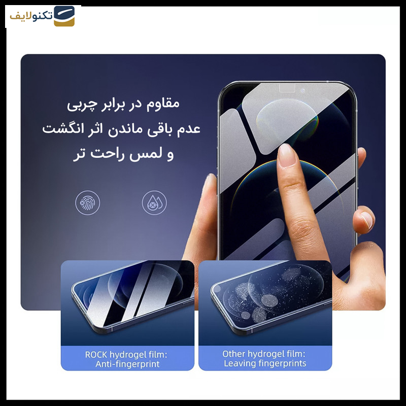 گلس گوشی گوگل Pixel 8a راک اسپیس مدل HyGEL   - Rockspace clear screen protector HyGEL model suitable for Google Pixel 8a mobile phone