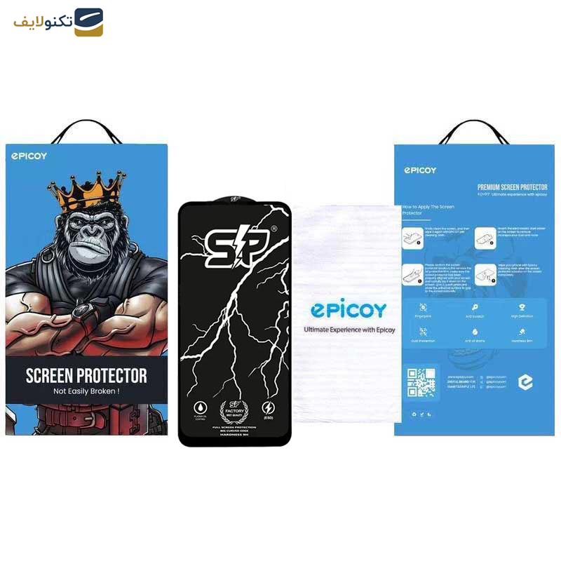 گلس گوشی اپل iPhone 13 pro Max- 14 Plus اپیکوی مدل SP Factory - Epicoy SP Factory Glass Screen For Apple iPhone 13 pro Max- 14 Plus
