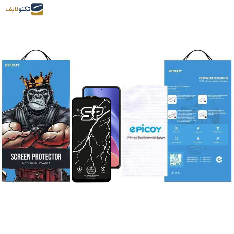گلس گوشی شیائومی Redmi K40 Ultra-K40 Gaming-K40 Pro Plus-K40 Pro-K40S-K40 اپیکوی مدل SP Factory - Epicoy SP Factory Screen Protector For Xiaomi Redmi K40 Ultra-K40 Gaming-K40 Pro Plus-K40 Pro-K40S-K40